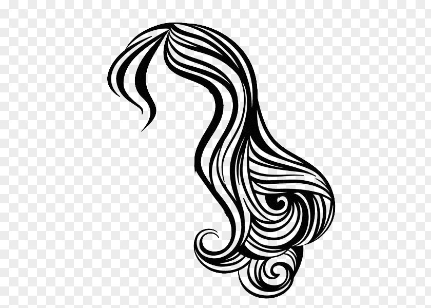Vector Long Hair, Curly Ladies Hair Hairstyle Beauty Parlour Illustration PNG