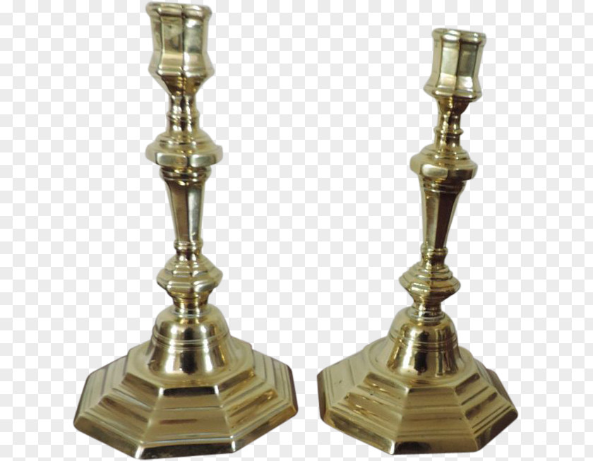 Brass Copper Old Sheffield Plate Candlestick Silver PNG