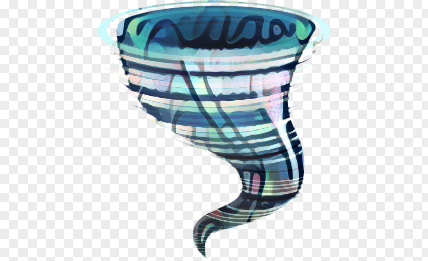 Aqua Turquoise Tornado Cartoon PNG
