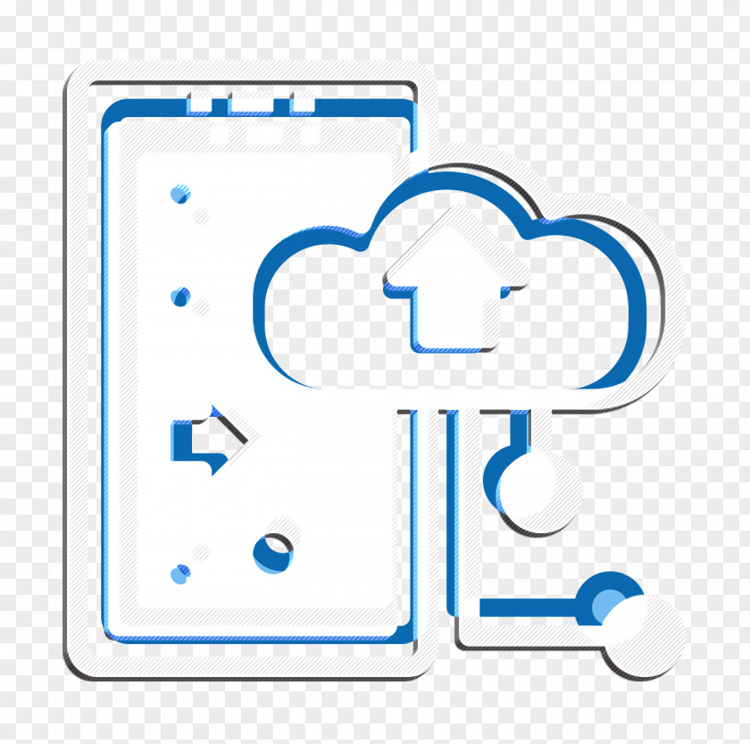 Cloud Storage Icon Upload Mobile Interface PNG