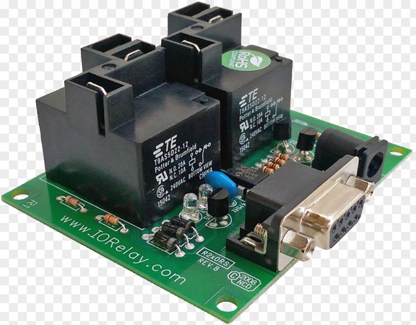 Computer Microcontroller Relay RS-232 Serial Port Electrical Switches PNG