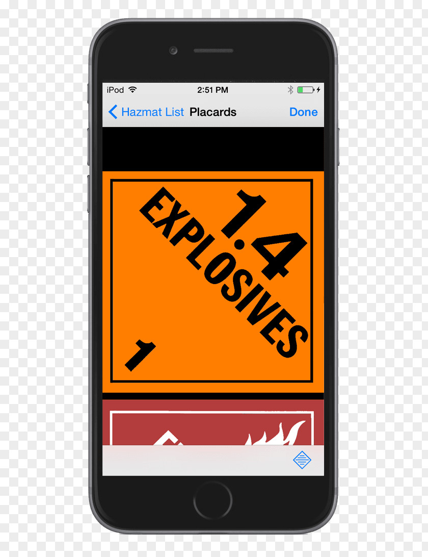 Feature Phone Emergency Response Guidebook Placard Title 49 Of The Code Federal Regulations Dangerous Goods PNG