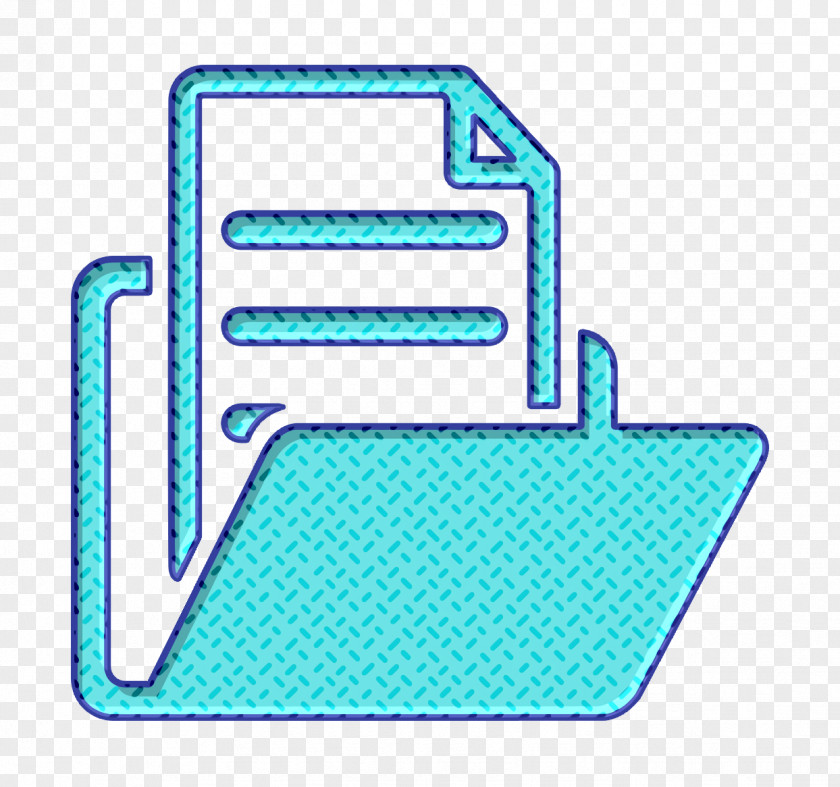 Interface Icon Open Folder With Document PNG