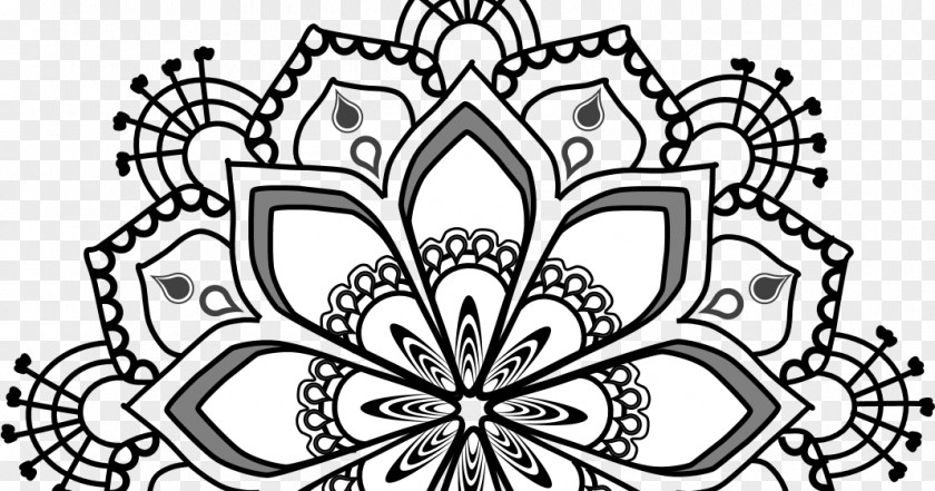 Mini Mandala Coloring Book Clip Art PNG