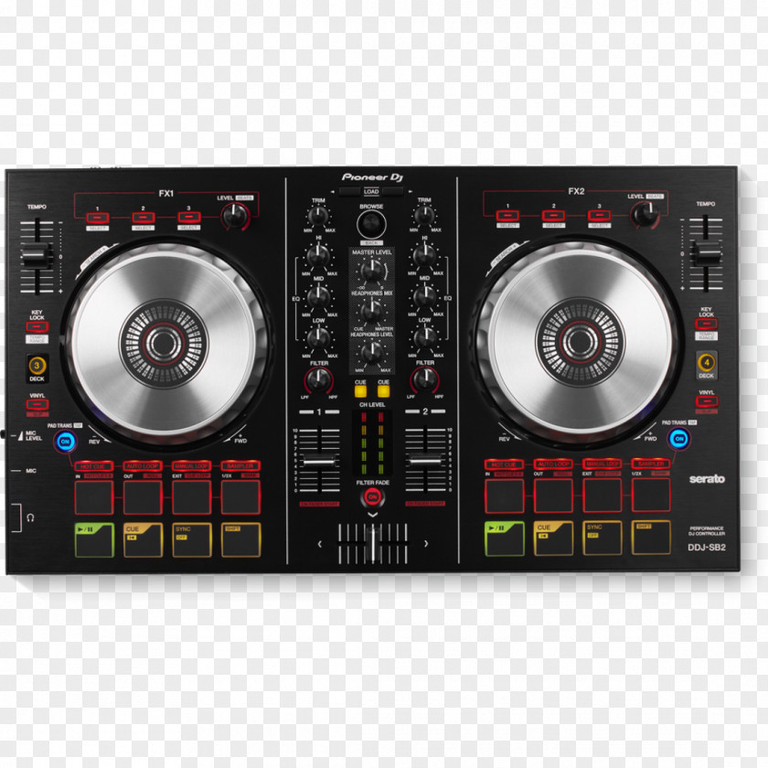 Pioneer DJ Controller Disc Jockey DDJ-SB2 PNG