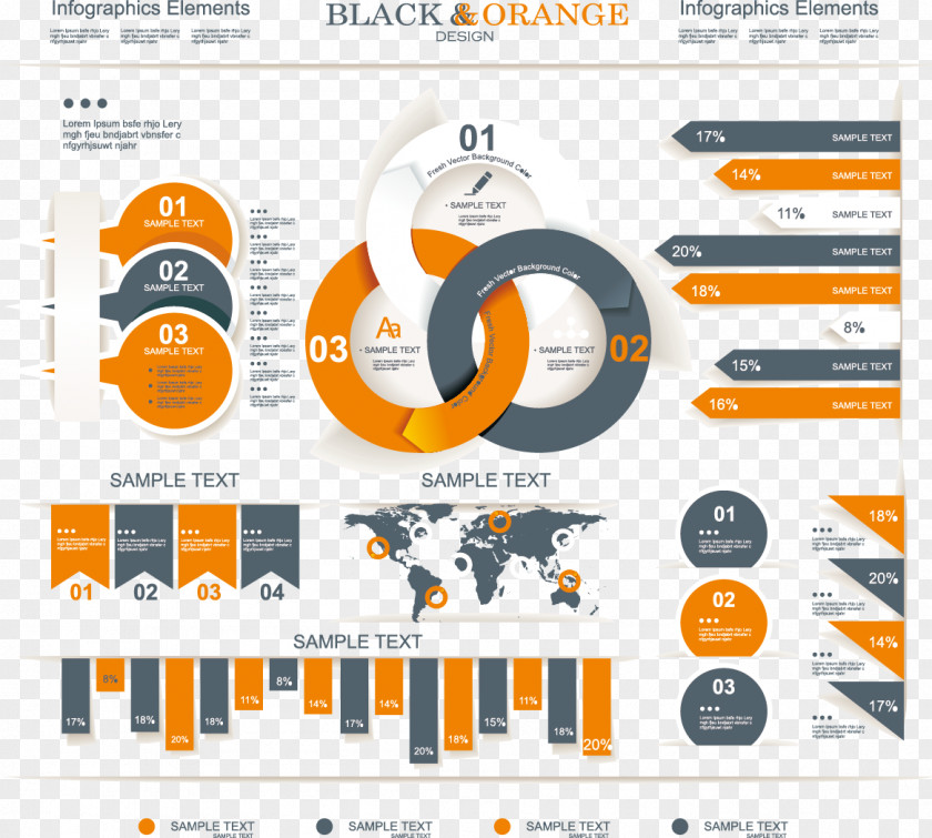 PPT Material Data Chart Infographic Graphic Design PNG