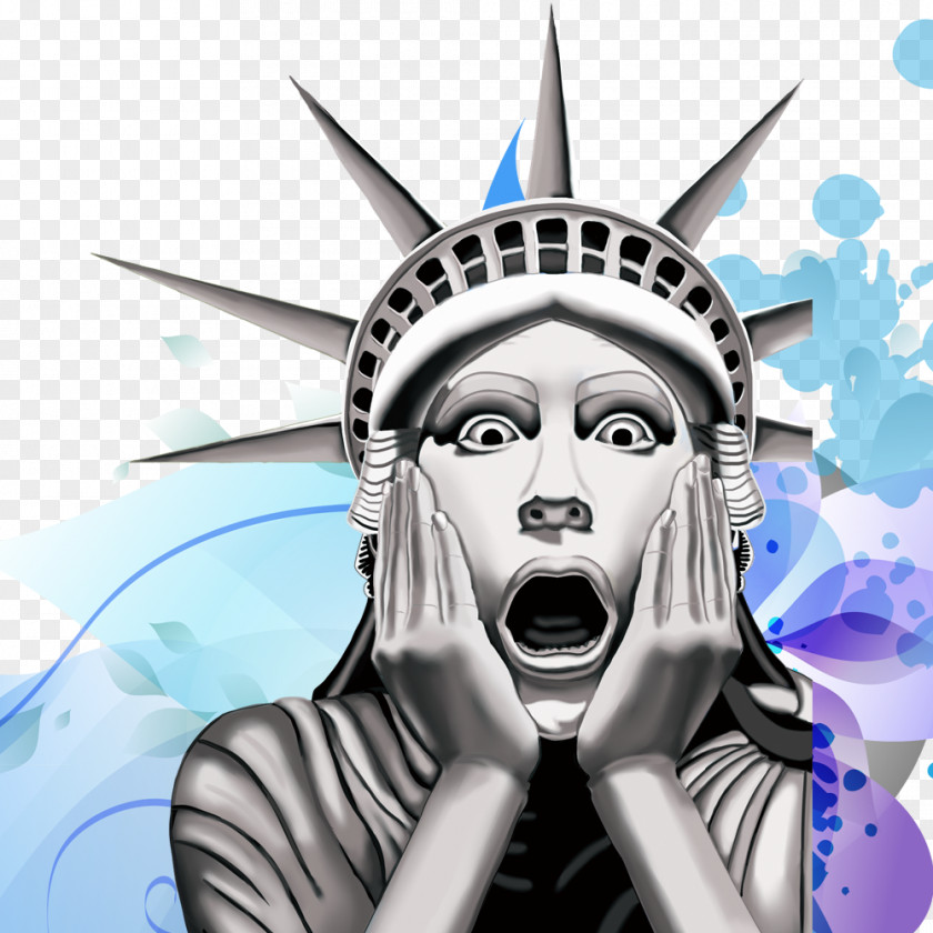 Surprised Statue Of Liberty PNG