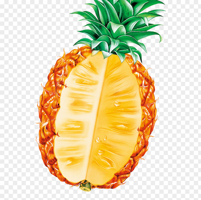 Cut Pineapple Fruit Auglis PNG