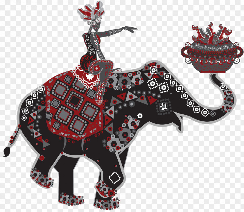 Elephants Painting Elephant Art Clip PNG