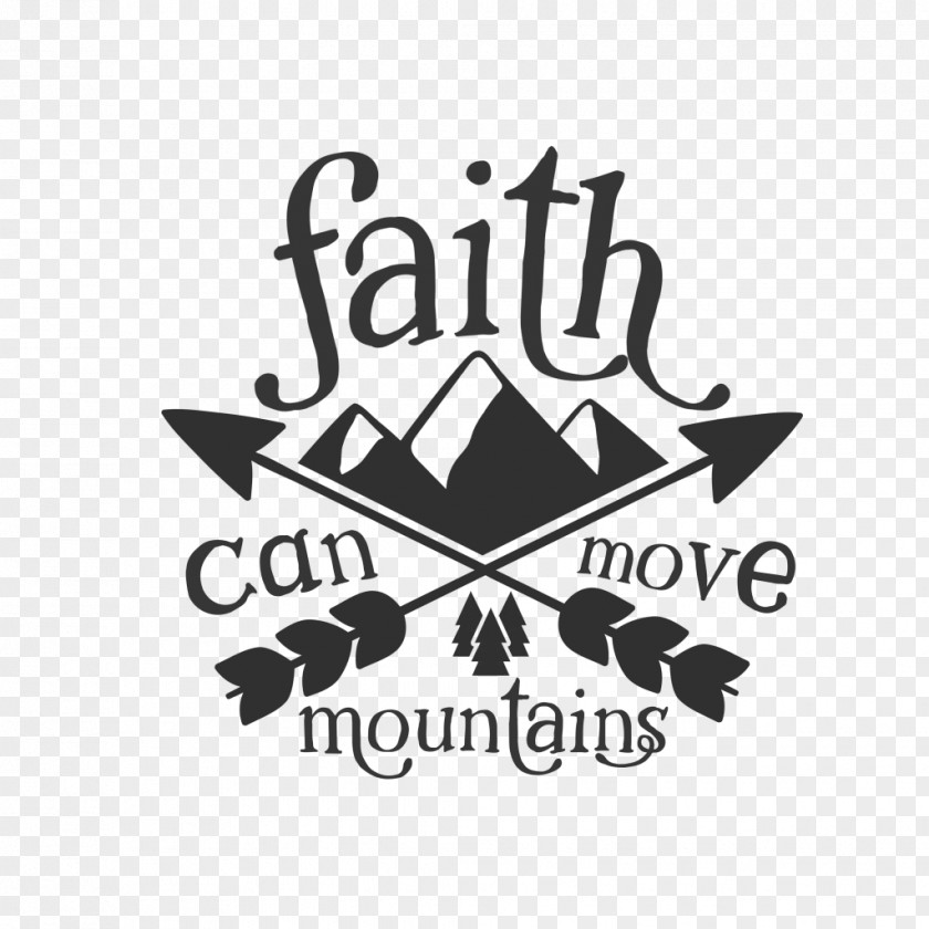 M Brand ProductFaith Background Over Fear Logo Font Black & White PNG
