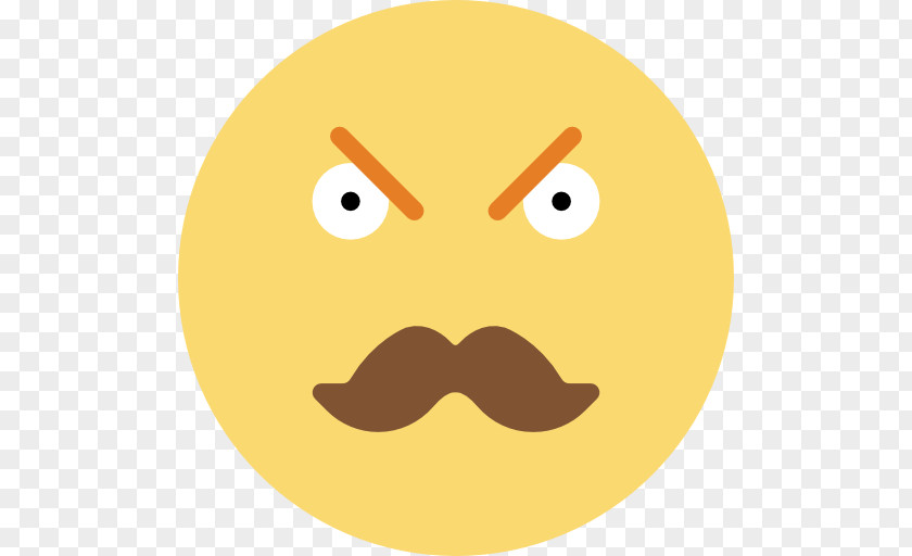 Mustach Emoticon Face Facial Expression Frown Smiley PNG