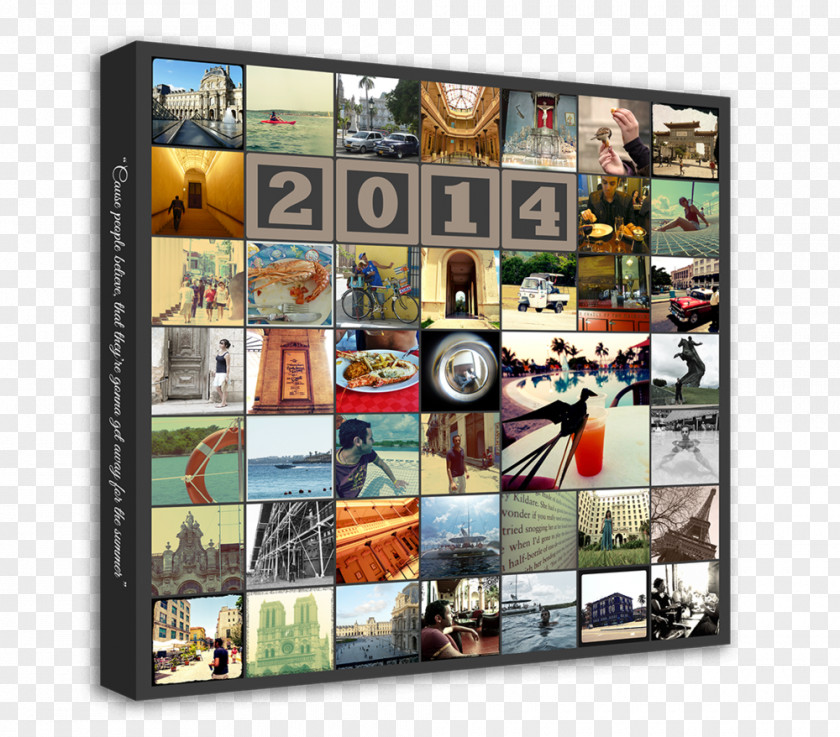 Collage Of Squares Canvas Print Photomontage Art PNG
