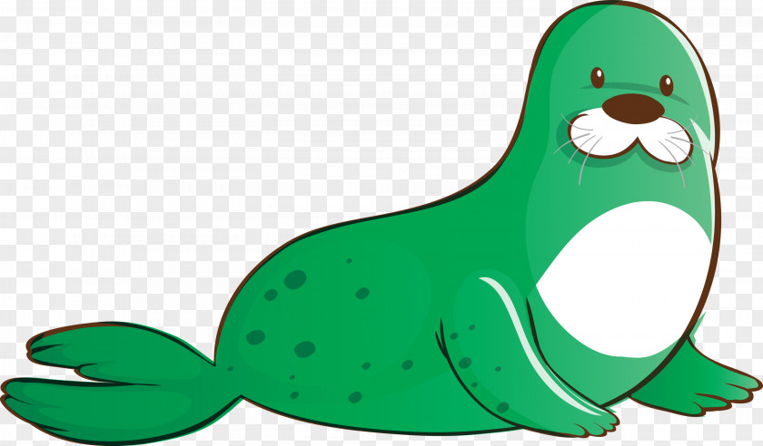 Green Seal Flightless Bird Animal Figure PNG