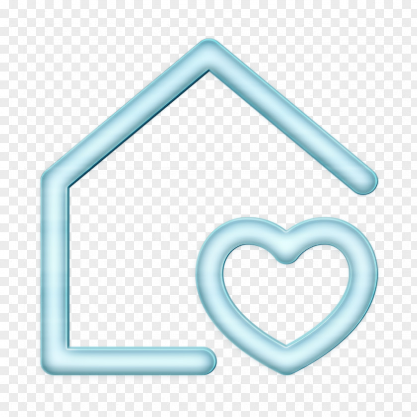 Real Estate Icon Home Heart PNG