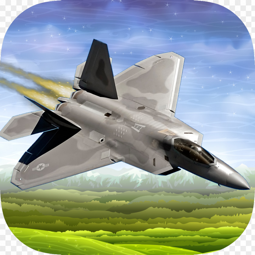 Vector Lockheed Martin F-22 Raptor Landscape PNG