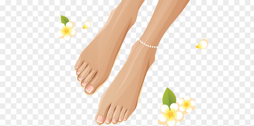 Feet French Manicure Nail Pedicure Foot Spa PNG
