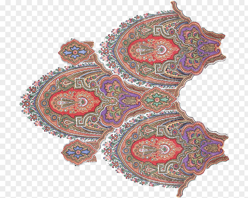 Paisley India Vintage Shawls Textile Scarf Design PNG