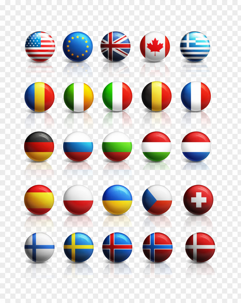 Ball Countries Flags Summary National Flag Of The World Icon PNG
