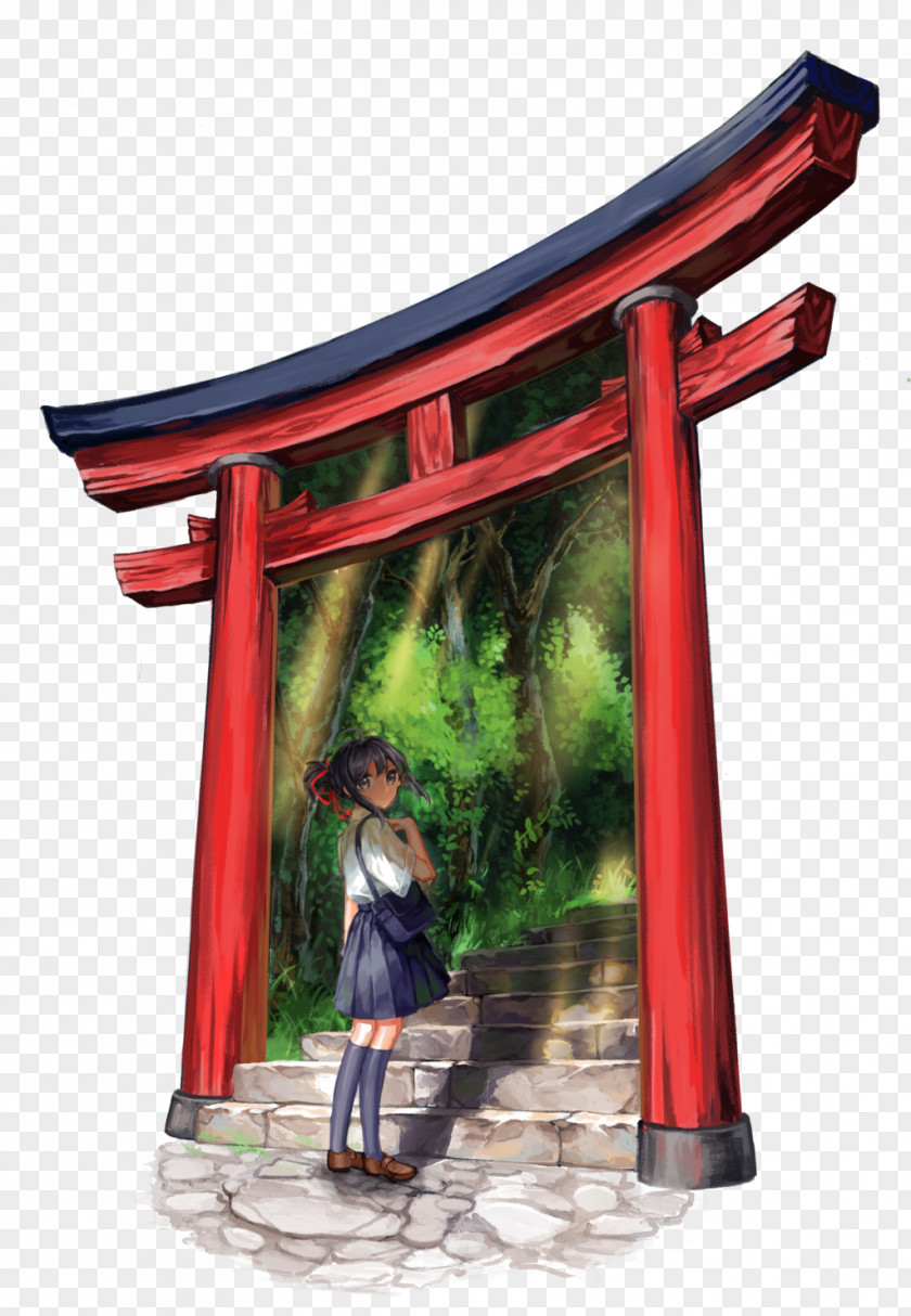 Kimi No Nawa Mitsuha Miyamizu Desktop Wallpaper Art Torii PNG