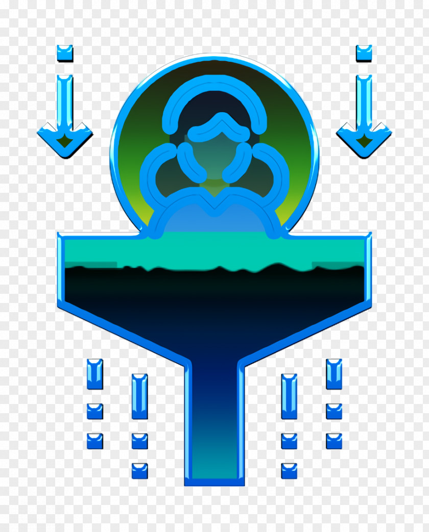 Management Icon Human Resources Funnel PNG