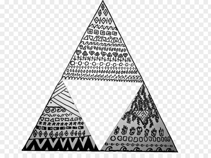 Triangle Diamond Area Image Hipster Black And White PNG