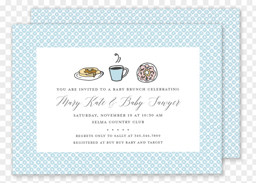 Brunch Breakfast Croissant Wedding Invitation Lunch PNG