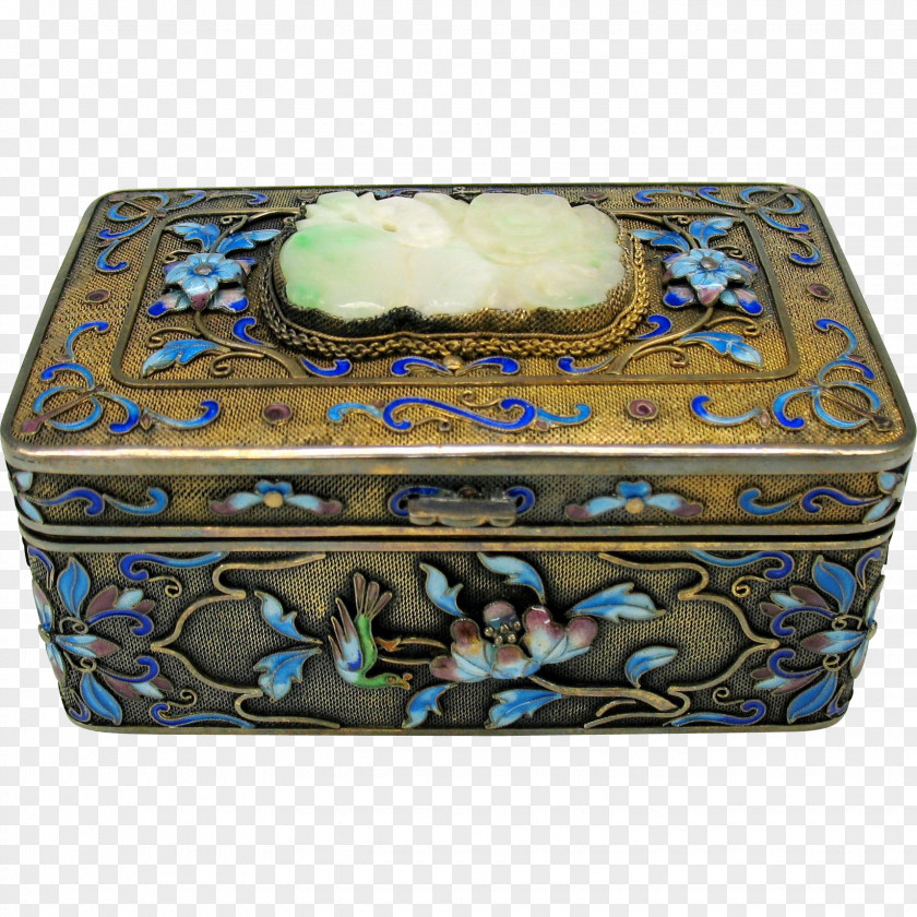 Chinese Style Box Title Casket Jewellery Antique Silver PNG