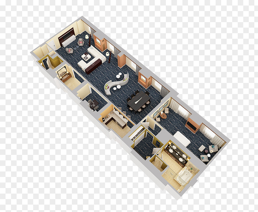 Master Bed Top View Presidential Suite Floor Plan Hotel Wiring Diagram PNG