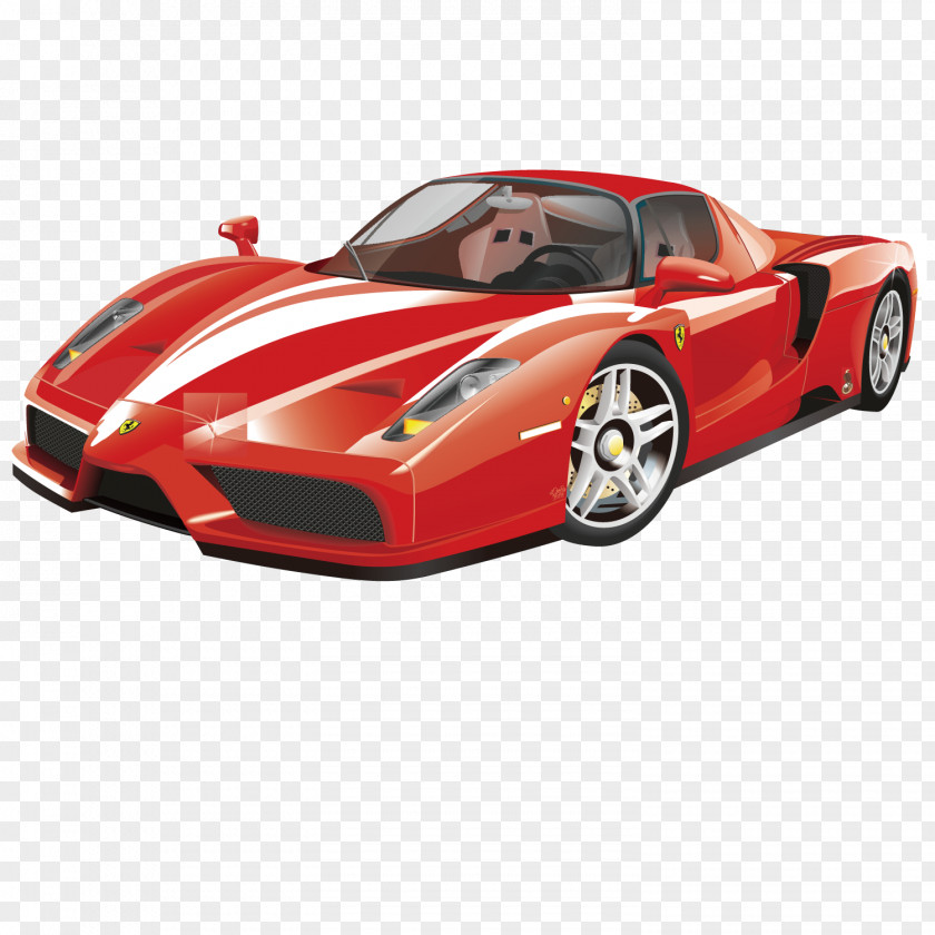 Red Sports Car LaFerrari PNG