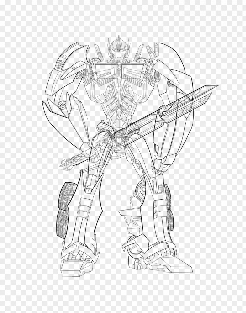 Transformers Optimus Prime Wheeljack Line Art Drawing Sketch PNG