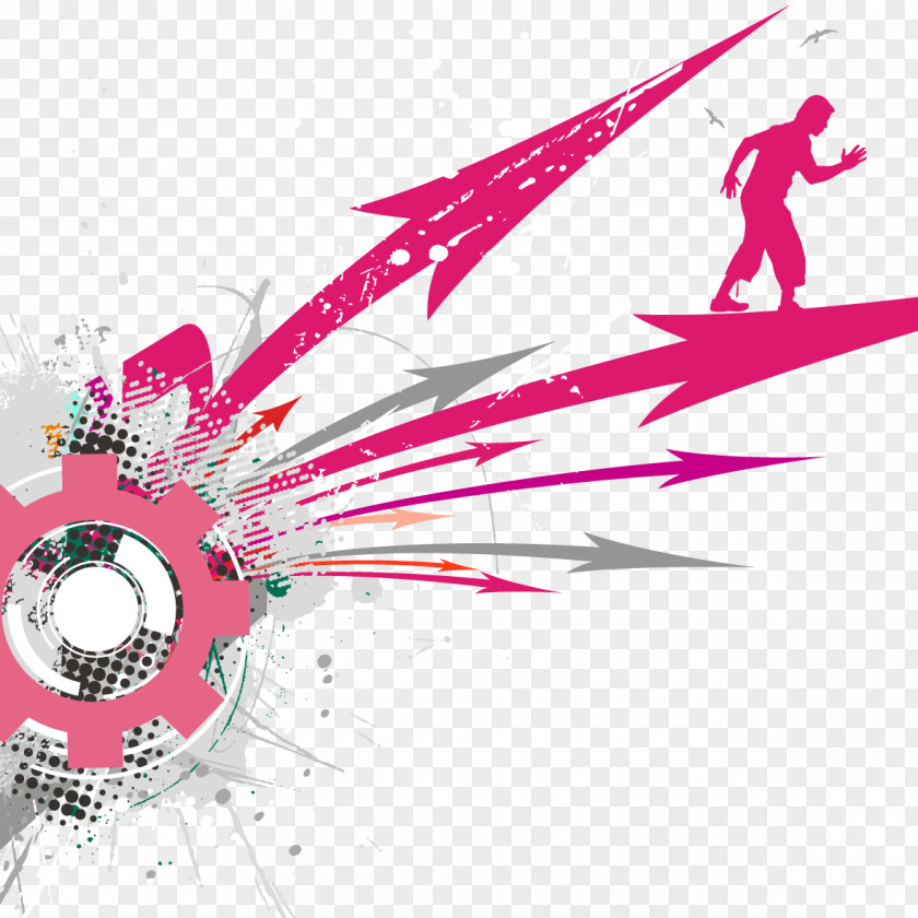 Vector Gears Arrow And People Euclidean PNG