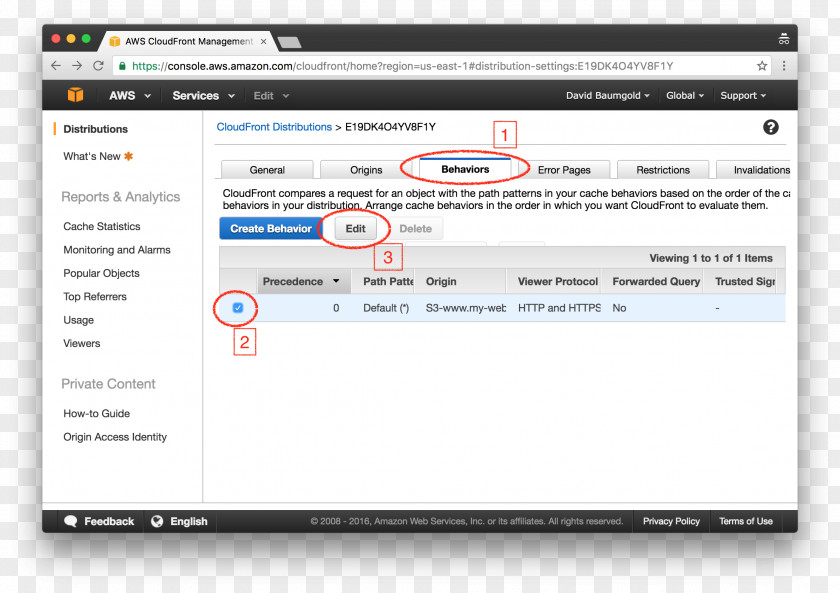 Behaviors Amazon.com Amazon Route 53 Web Services S3 CloudFront PNG