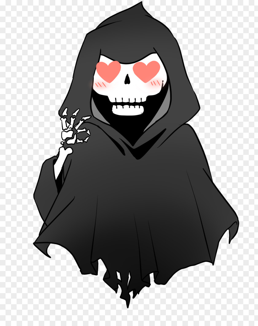 Grimm Reaper Character Animated Cartoon Black M PNG
