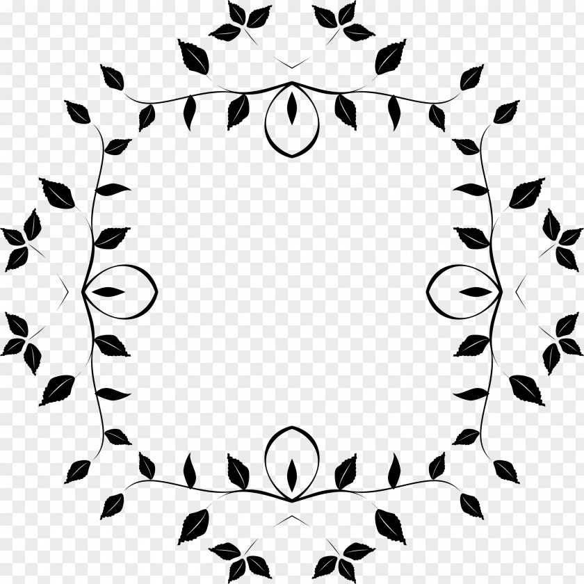 Leaves Border Leaf Black And White Photography Clip Art PNG