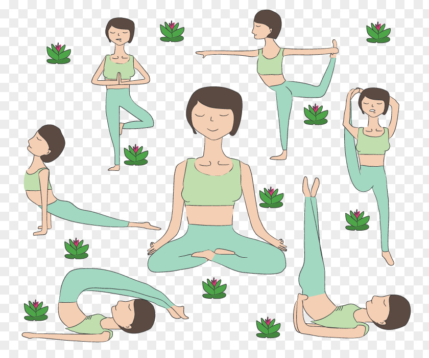 Yoga Exercises Day Spa Asana Clip Art PNG