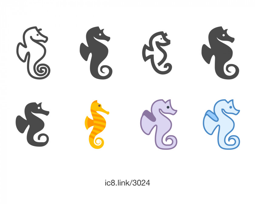 Seahorse Download Font PNG