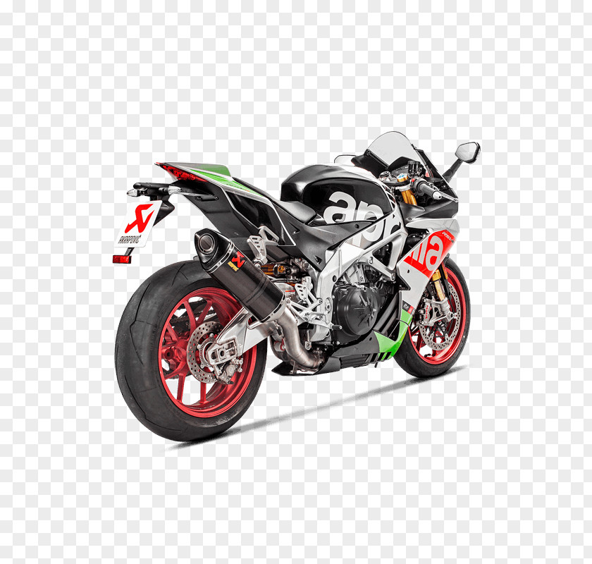 Aprilia Tuono Exhaust System RSV4 Akrapovič PNG