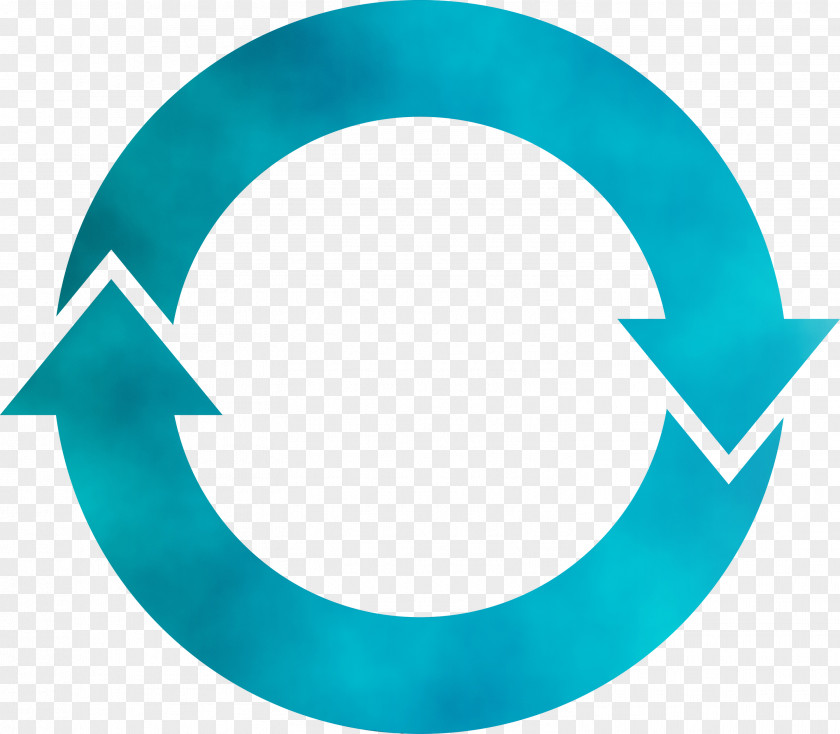 Aqua Turquoise Circle Symbol PNG