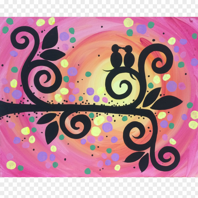 Creative Birthday Visual Arts Acrylic Paint Pattern PNG