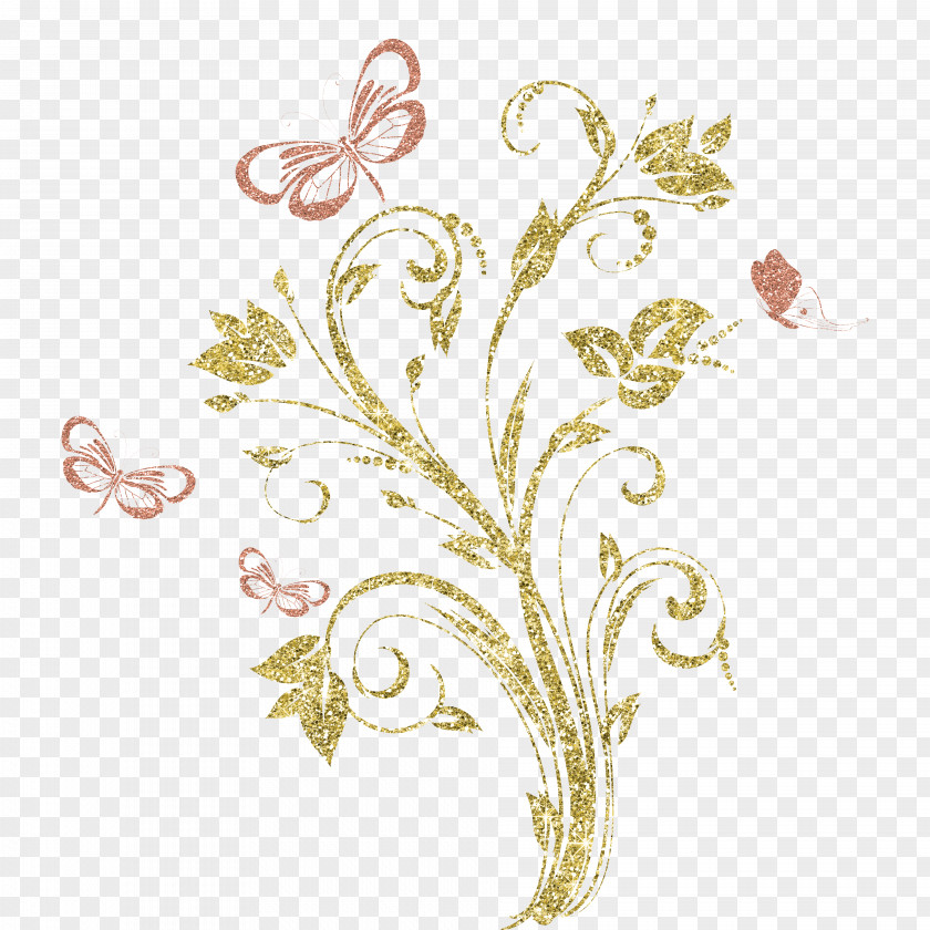 Golden Flower Drawing Photography PNG
