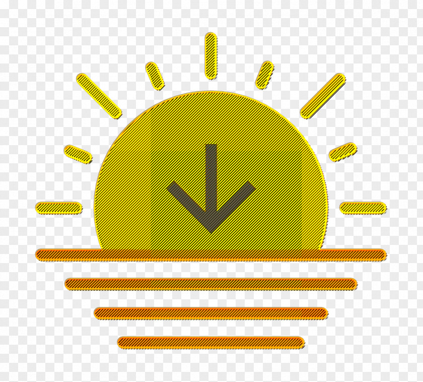 Weather Set Icon Sunset PNG