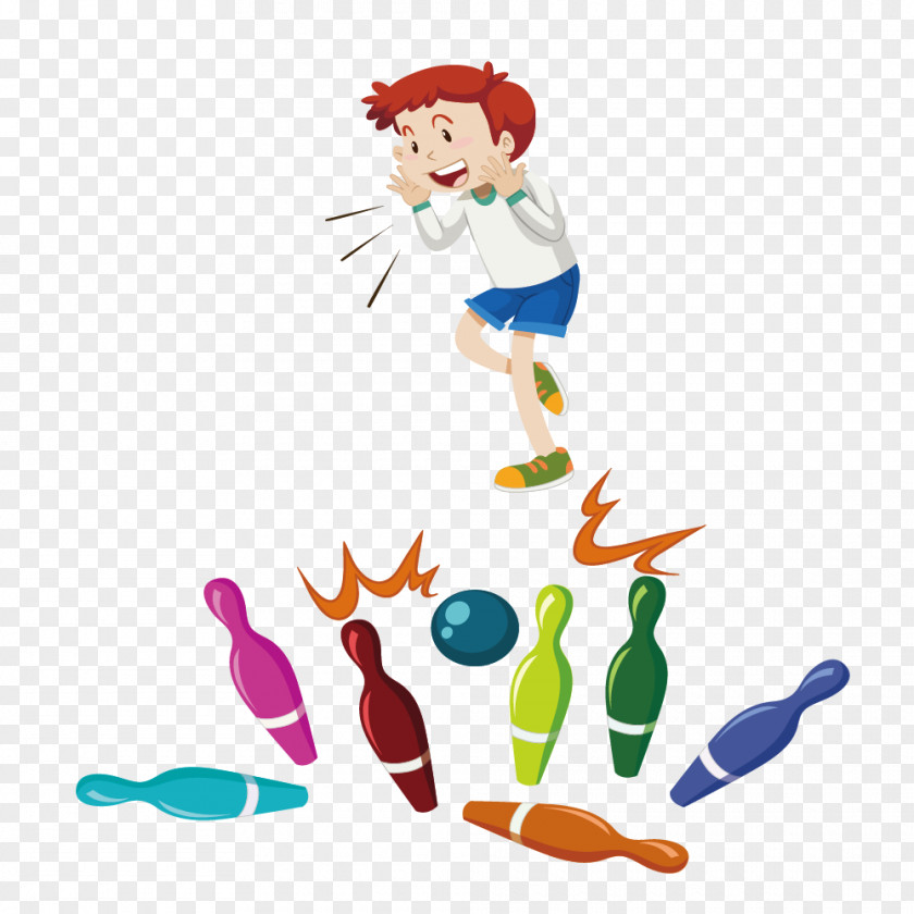 Bowling Boy Child Stock Photography Illustration PNG