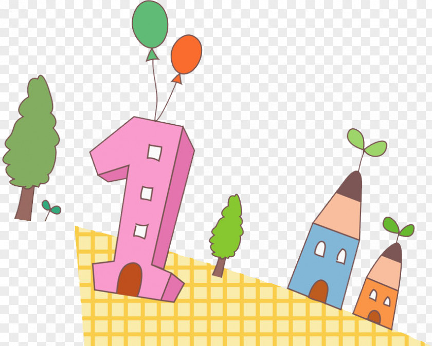 Creative Building Cartoon PNG