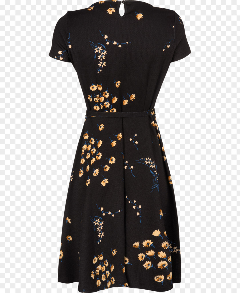 Dress Little Black Sleeve Retro Style PNG