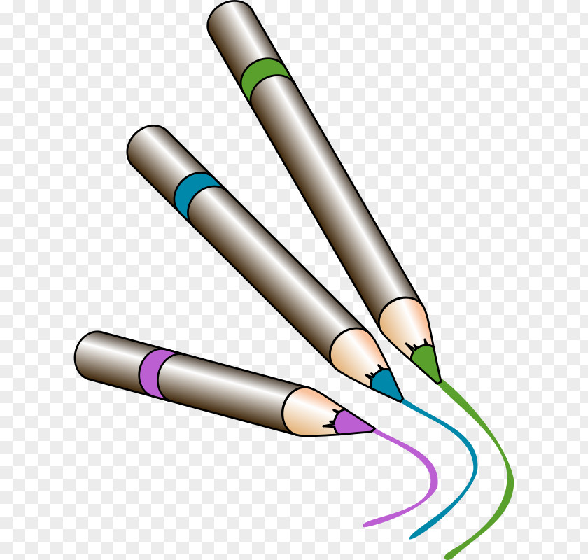 Pencil Vector Graphics Colored Drawing Image PNG