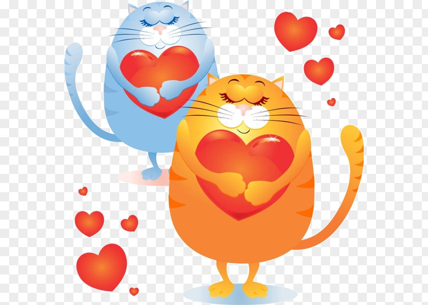 Cartoon Cat Love Photography Euclidean Vector PNG