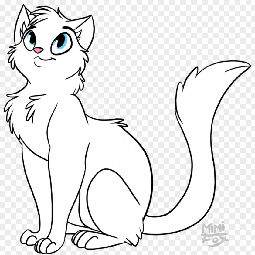 Fox Draw Kitten Whiskers Domestic Short-haired Cat Line Art PNG