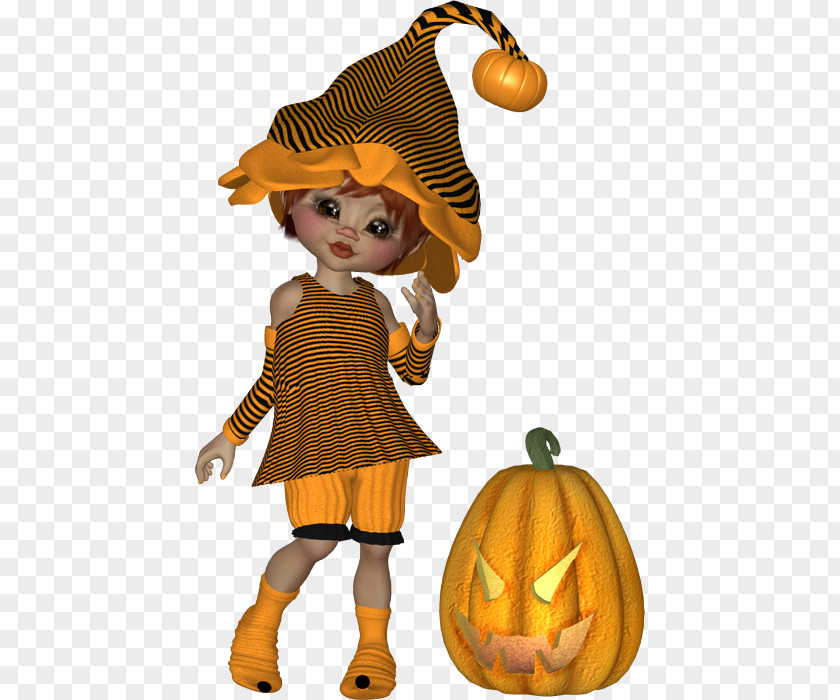 Pumpkin Calabaza Halloween Cartoon PNG