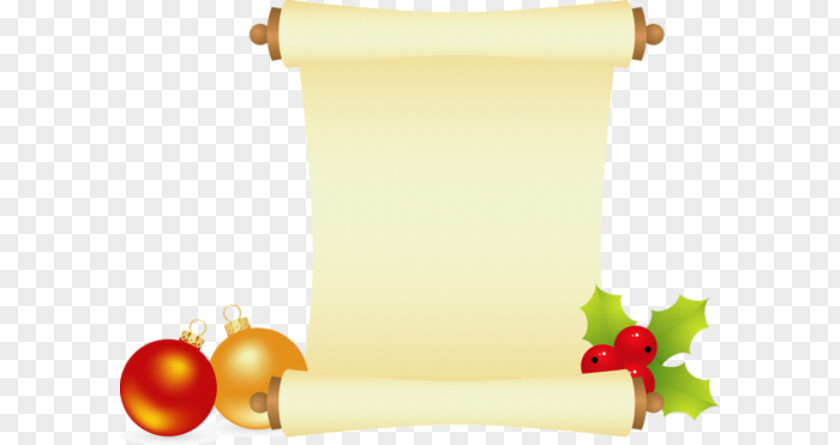 Christmas Paper Scroll New Year Clip Art PNG