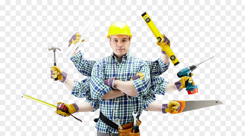 Construction Worker Home Repair Improvement Handyman Renovation General Contractor PNG